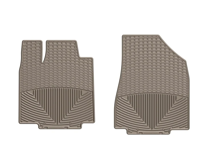 WeatherTech 14+ Chevrolet Silverado Front Rubber Mats - Tan - Image 3
