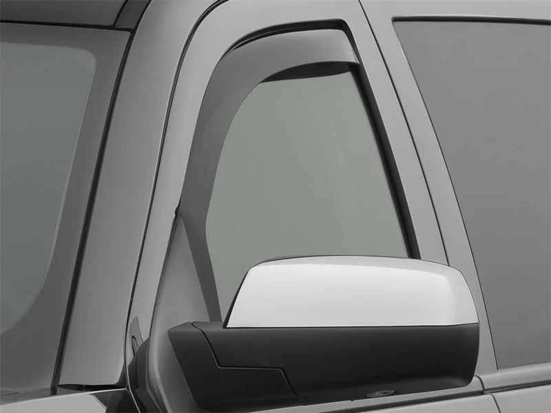WeatherTech 14+ Chevrolet Silverado Front Side Window Deflectors - Dark Smoke - Image 5