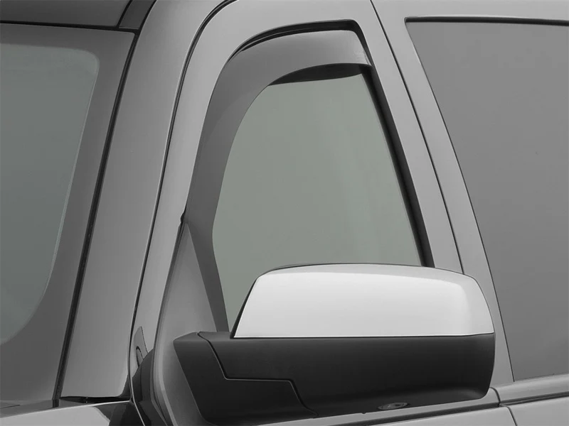 WeatherTech 14+ Chevrolet Silverado Front Side Window Deflectors - Dark Smoke - Image 6