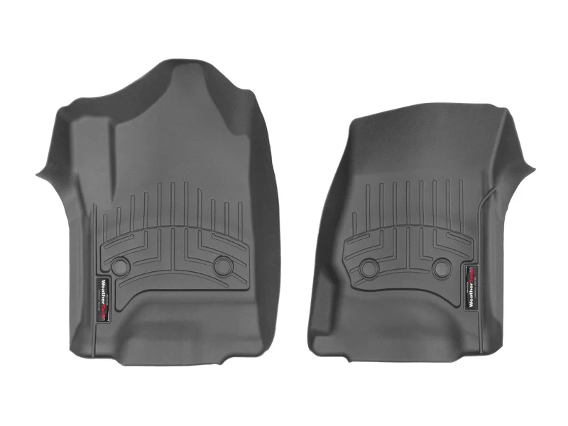 WeatherTech 14+ Chevrolet Silverado/GMC Sierra Crew and Double Cab Front FloorLiners - Black - Image 2