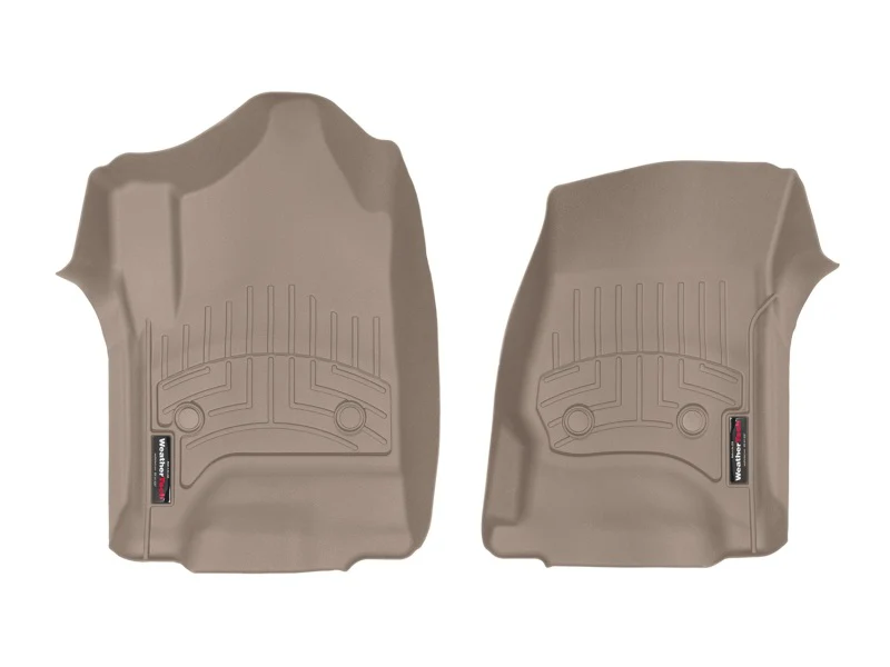 WeatherTech 14+ Chevrolet Silverado/GMC Sierra Crew and Double Cab Front FloorLiners - Tan - Image 2