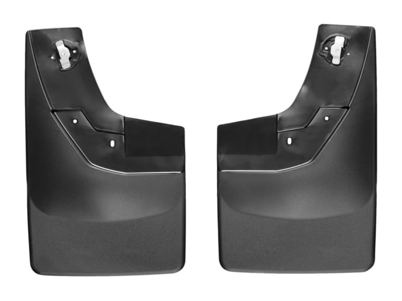 WeatherTech 14+ Chevrolet Silverado No Drill Mudflaps - Black - Image 2