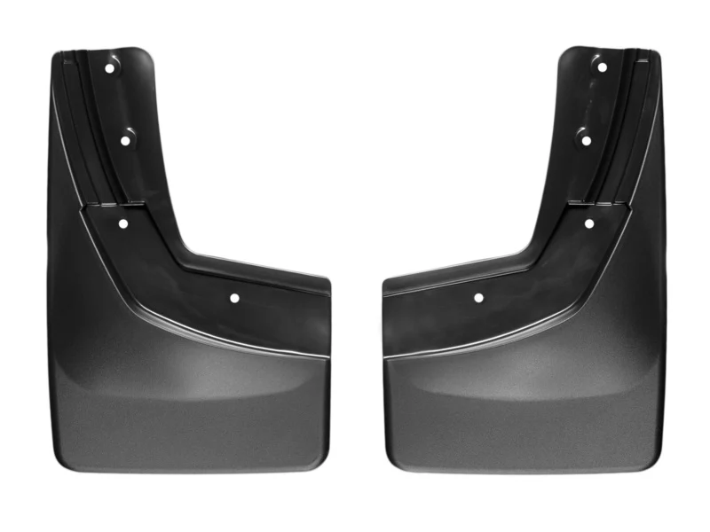 WeatherTech 14+ Chevrolet Silverado No Drill Mudflaps - Black - Image 2