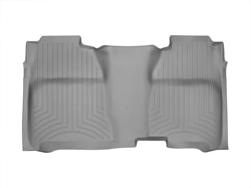 WeatherTech 14+ Chevrolet Silverado Rear FloorLiner - Grey - Image 3