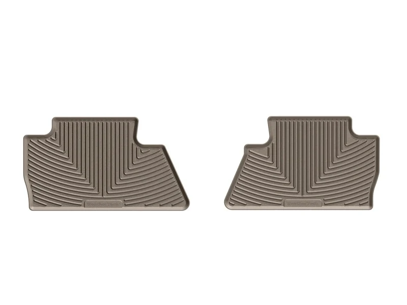 WeatherTech 14+ Chevrolet Silverado Rear Rubber Mats - Tan - Image 2
