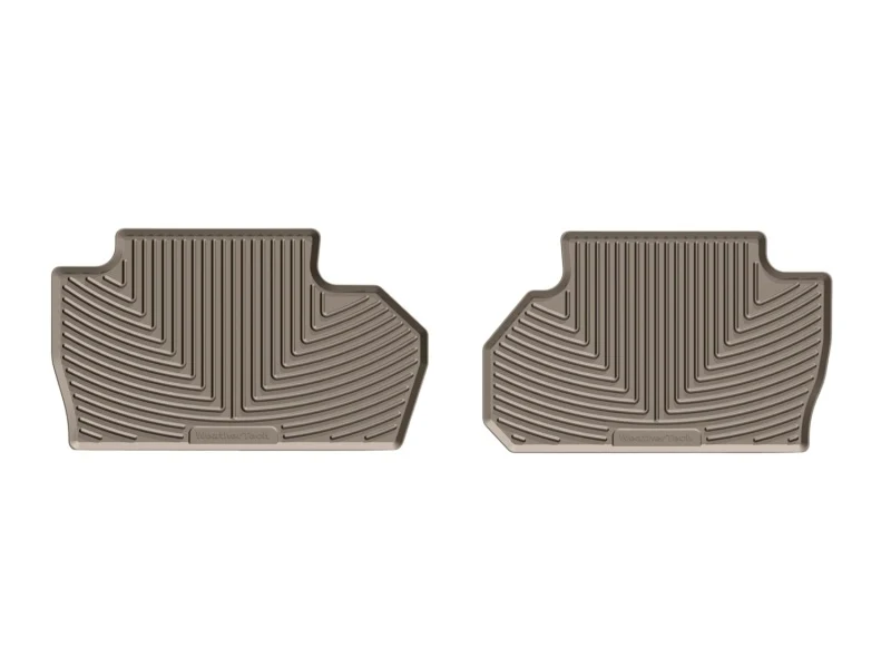 WeatherTech 14+ Chevrolet Silverado Rear Rubber Mats - Tan - Image 2