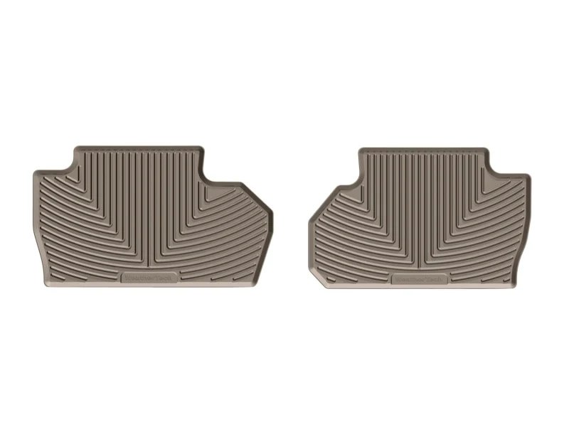 WeatherTech 14+ Chevrolet Silverado Rear Rubber Mats - Tan - Image 3