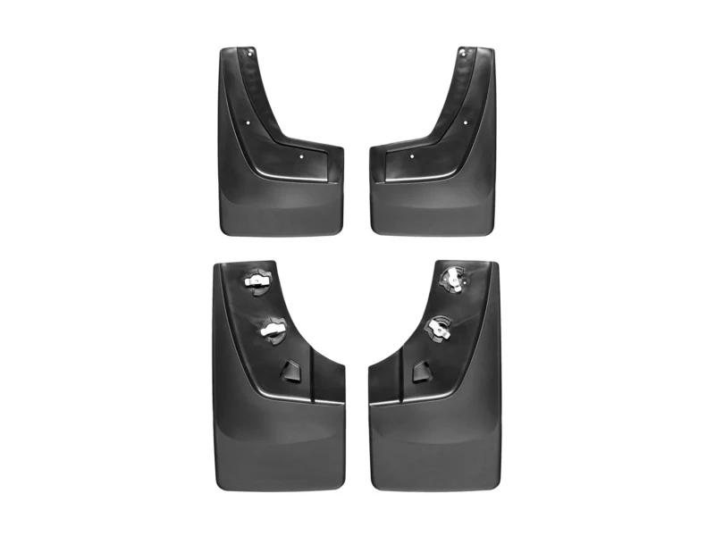 WeatherTech 14+ GMC Sierra/Sierra Denali No Drill Mudflaps - Black - Image 2