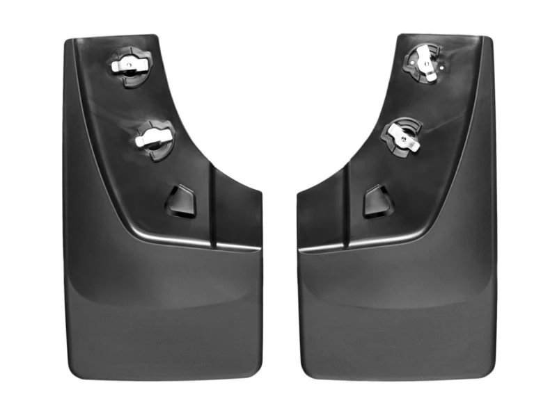WeatherTech 14+ GMC Sierra/Sierra Denali No Drill Mudflaps - Black - Image 2