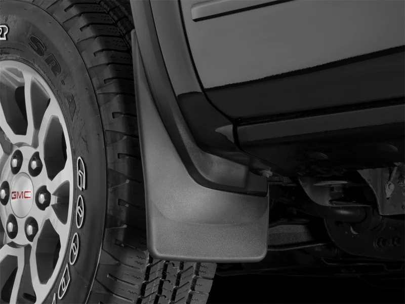 WeatherTech 14+ GMC Sierra/Sierra Denali No Drill Mudflaps - Black - Image 5