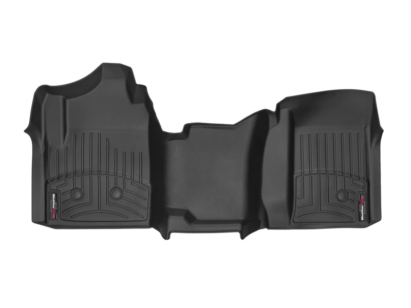 WeatherTech 15-18 Chevrolet Silverado 3500 w/o Floor Shifter Vinyl Front FloorLiner - Black - Image 3