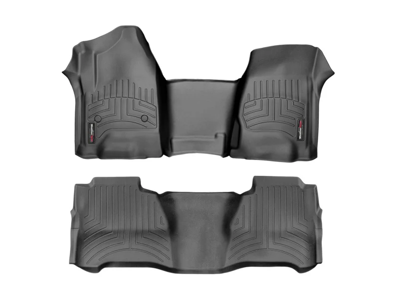 WeatherTech 15-19 Chevrolet Silverado 2500HD/3500HD Front FloorLiner for Vinyl Floors - Black - Image 2