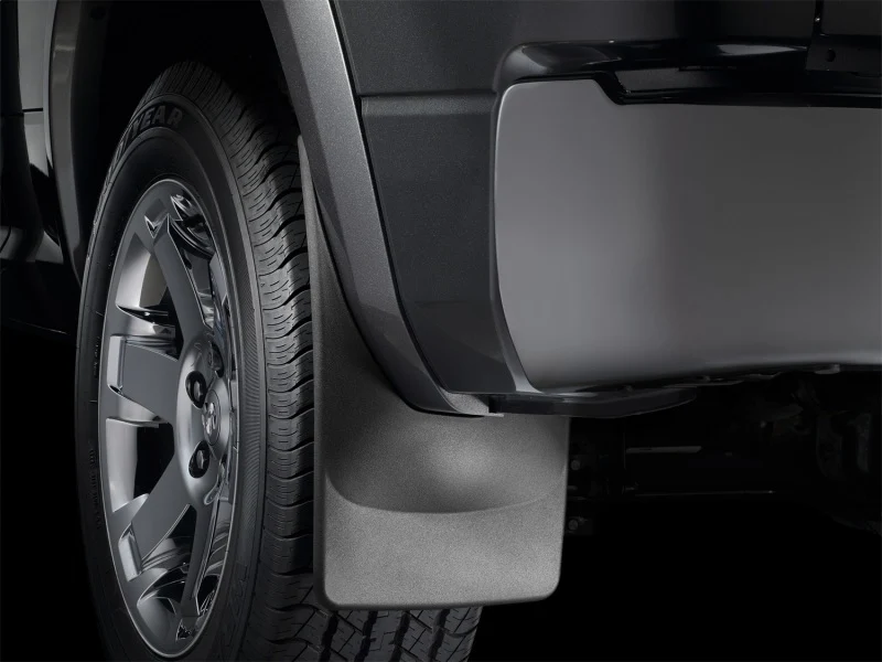 WeatherTech 17-22 Ford F250/F-350/F-450/F-550 Dually w/Fender Flares No Drill Mudflaps - Black - Image 2