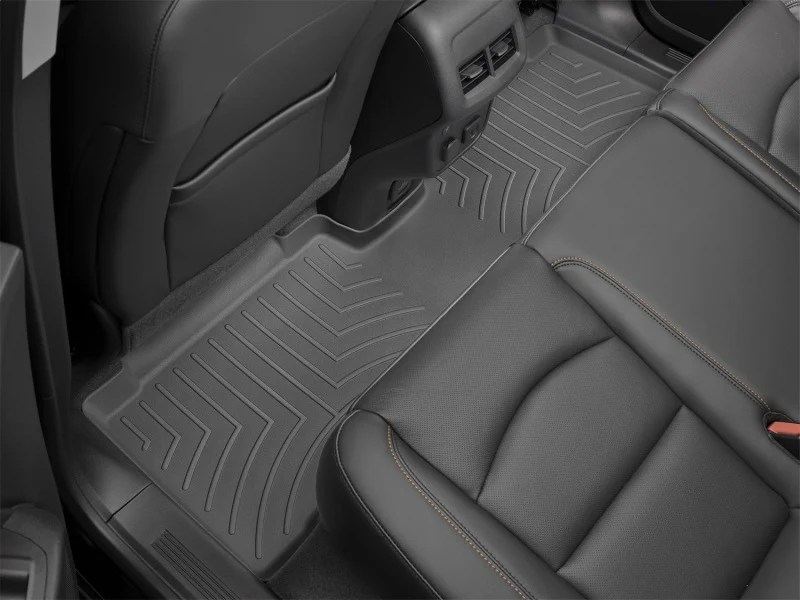 WeatherTech 19-23 Chevrolet Silverado 1500 (No Rear Carpeted Storage) Rear FloorLiner - Black - Image 2