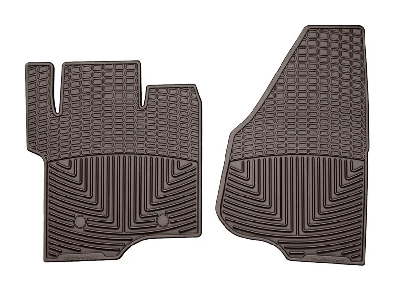 WeatherTech 2011-2016 Ford F-250/F-350/F-450/F-550 Front Rubber Mats - Cocoa - Image 3