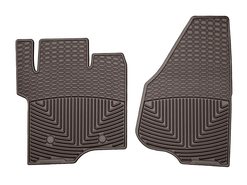 WeatherTech 2011-2016 Ford F-250/F-350/F-450/F-550 Front Rubber Mats - Cocoa - Image 4