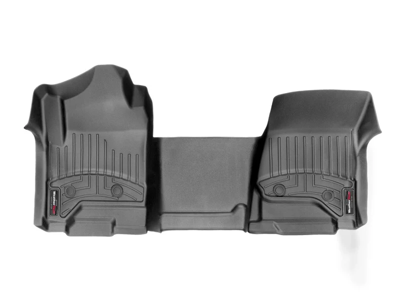 WeatherTech 2014+ Chevrolet Silverado 1500/2500/3500 Double/Crew Cab Vinyl Front FloorLiner - Black - Image 2