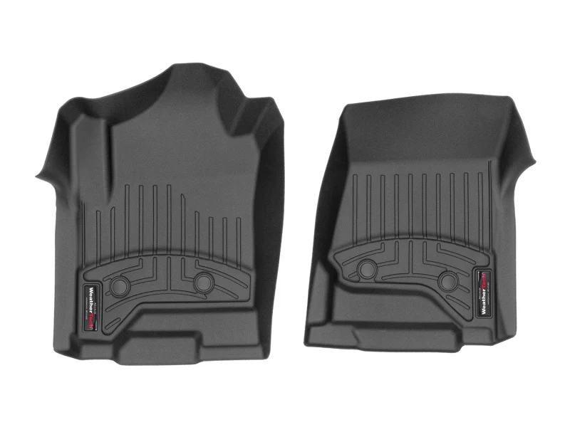 WeatherTech 2014+ Chevrolet Silverado 1500 Vinyl Front FloorLiner - Black (Double/Crew Cab) - Image 2