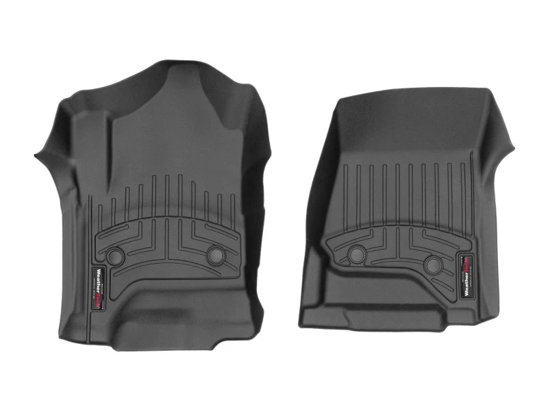 WeatherTech 2014+ Chevrolet Silverado 1500 Vinyl Front FloorLiner - Black (Fits Double / Crew Cab) - Image 2