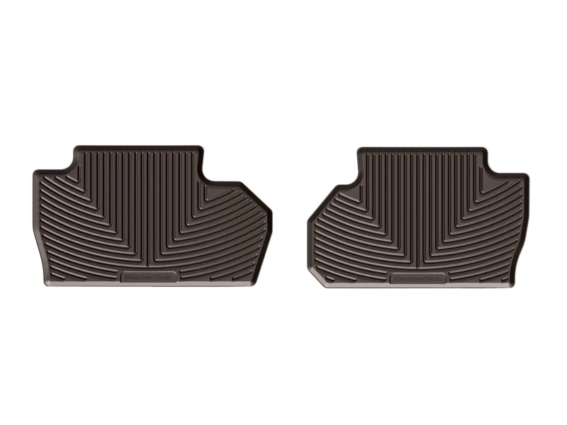 WeatherTech 2014+ Chevrolet Silverado Rear Rubber Mats - Cocoa - Image 2