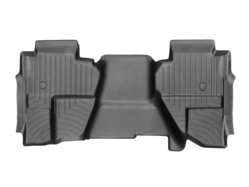 WeatherTech 2014+ GMC Sierra/Sierra Denali 1500 Rear FloorLiner - Black (Vinyl Floors/Double Cab) - Image 2