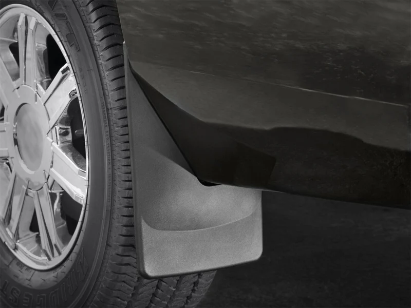 WeatherTech 2015+ Chevrolet Silverado 3500 / GMC Sierra/Sierra Denali 3500 No Drill Mudflaps - Black - Image 2