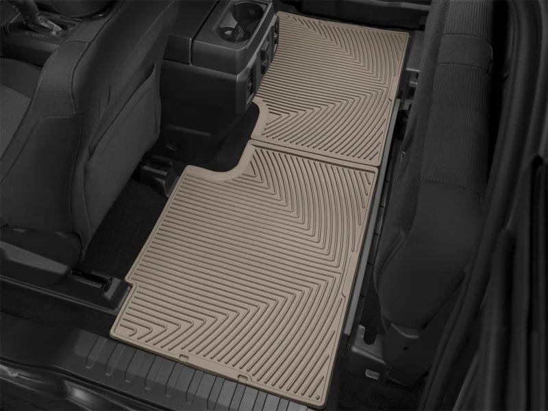 WeatherTech 2015+ Ford F-150 SuperCab Rear Rubber Mats - Tan - Image 5
