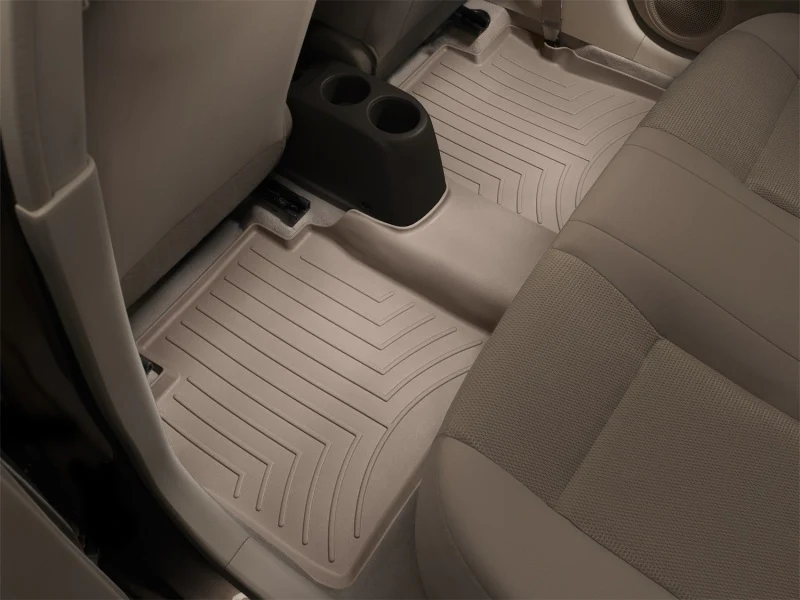 WeatherTech 2015+ Ford F-150 SuperCrew Cab Rear FloorLiner - Tan (w/ 1st Row Bench Seats) - Image 3
