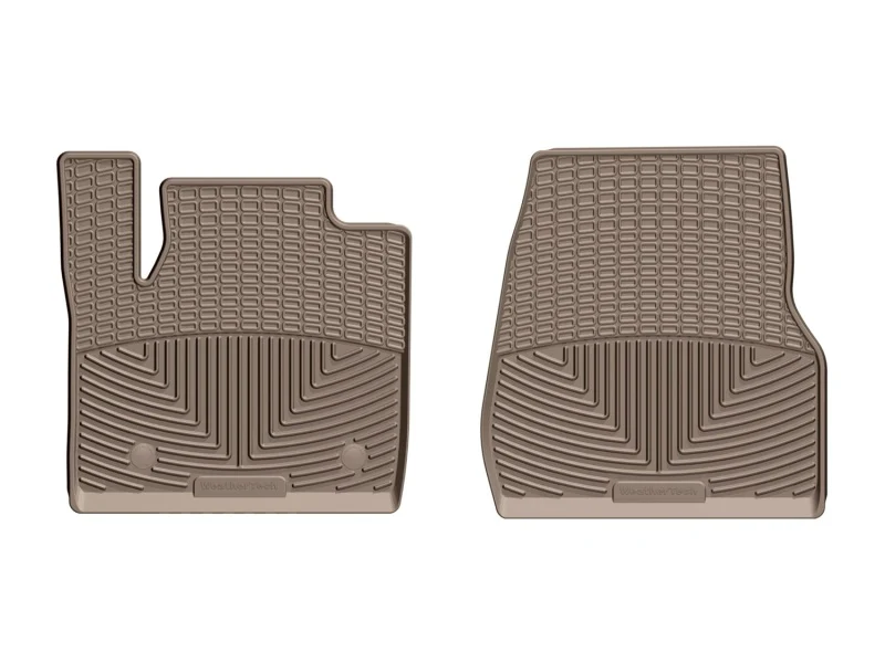 WeatherTech 2017+ Ford F-250/F-350/F-450/F-550 Front Rubber Mats - Tan - Image 2