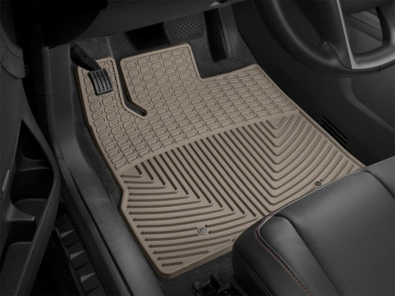 WeatherTech 2017+ Ford F-250/F-350/F-450/F-550 Front Rubber Mats - Tan - Image 3