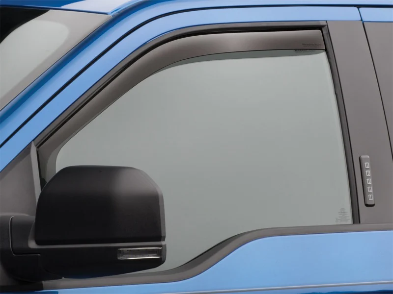 WeatherTech 2017+ Ford F-250/F-350/F-450/F-550 Front Side Window Deflectors - Dark Smoke - Image 5