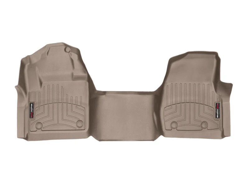 WeatherTech 2017 Ford F-250/F-350/F-450/F-550 Reg Cab (No Floor Shifter) Front FloorLiner - Tan - Image 3