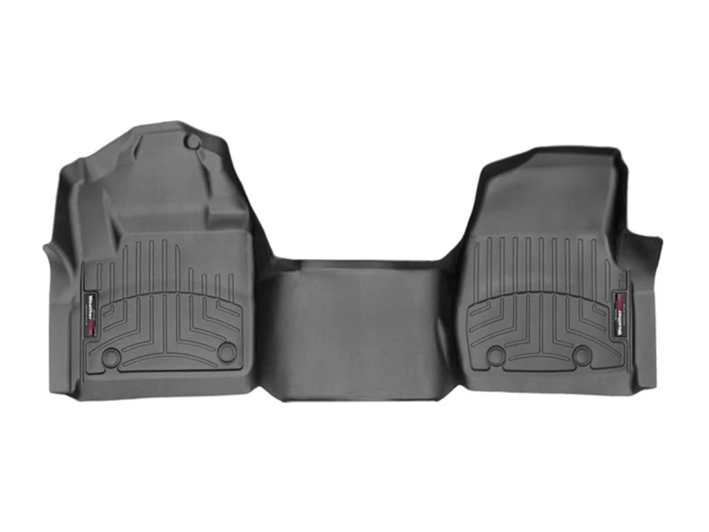 WeatherTech 2017 Ford F-250/F-350/F-450/F-550 Regular Cab w/o Floor Shifter Front FloorLiner - Black - Image 2