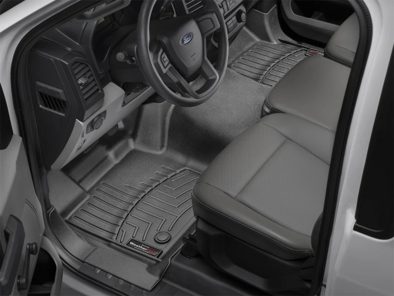 WeatherTech 2017+ Ford F-250/F-350/F-450/F-550 Vinyl Rear FloorLiner - Black - Image 2