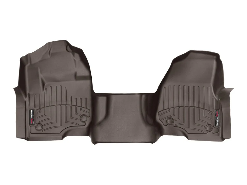 WeatherTech 2017+ Ford F-250/F-350/F-450/F-550 w/ Bench Seats Front FloorLiners OTH - Cocoa - Image 3