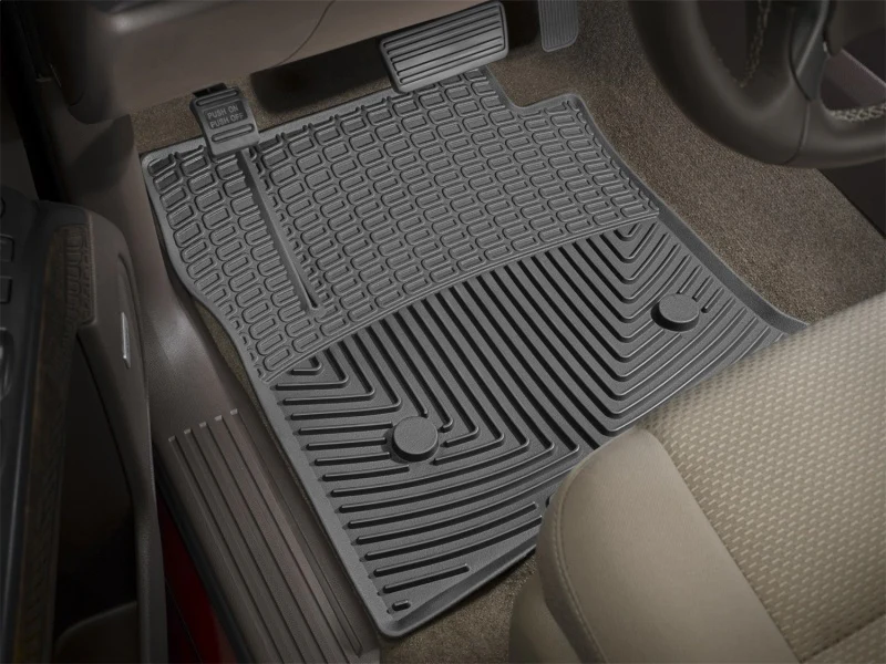 WeatherTech 2017+ Ford F-250/F-350/F-450/F550 (Crew Cab & SuperCab) Front Rubber Mats - Black - Image 2