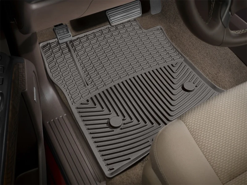 WeatherTech 2017+ Ford F-250/F-350/F-450/F550 (Crew Cab & SuperCab) Front Rubber Mats - Cocoa - Image 2