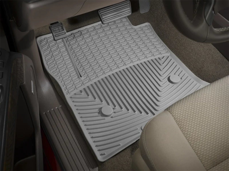 WeatherTech 2017+ Ford F-250/F-350/F-450/F550 (Crew Cab & SuperCab) Front Rubber Mats - Grey - Image 2