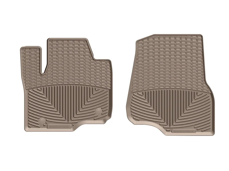 WeatherTech 2017+ Ford F-250/F-350/F-450/F550 (Crew Cab & SuperCab) Front Rubber Mats - Tan - Image 2