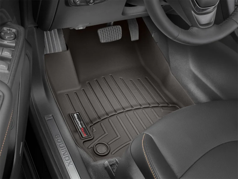 WeatherTech 2019+ Chevrolet Silverado 1500 Crew Cab Front FloorLiner - Cocoa - Image 4