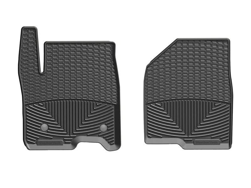 WeatherTech 2019+ Chevrolet Silverado 1500 Crew Cab Front Rubber Mats - Black - Image 3