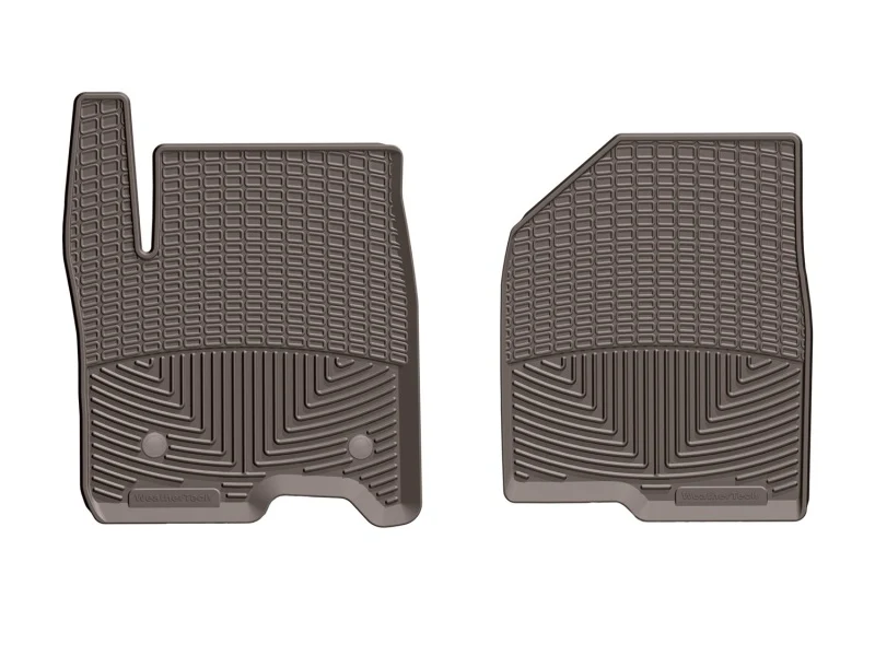 WeatherTech 2019+ Chevrolet Silverado 1500 Crew Cab Front Rubber Mats - Cocoa - Image 3