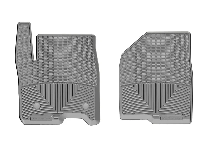 WeatherTech 2019+ Chevrolet Silverado 1500 Crew Cab Front Rubber Mats - Grey - Image 2