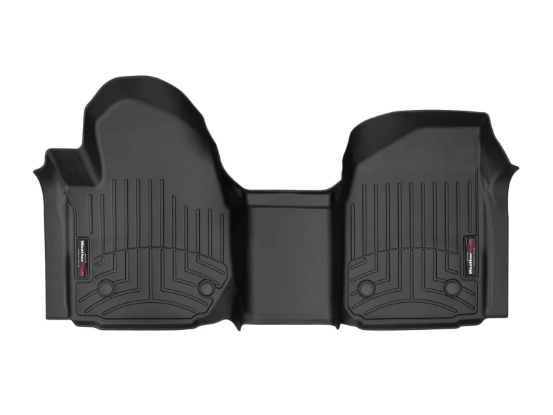 WeatherTech 2019+ Chevrolet Silverado 1500 / GMC Sierra (Regular Cab) Front Vinyl FloorLiner - Black - Image 2