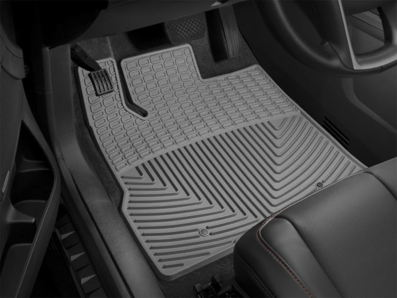 WeatherTech 2019+ Chevrolet Silverado 1500 Rear Rubber Mats - Grey - Image 2