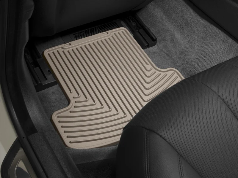 WeatherTech 2019+ Chevrolet Silverado 1500 Rear Rubber Mats - Tan - Image 2