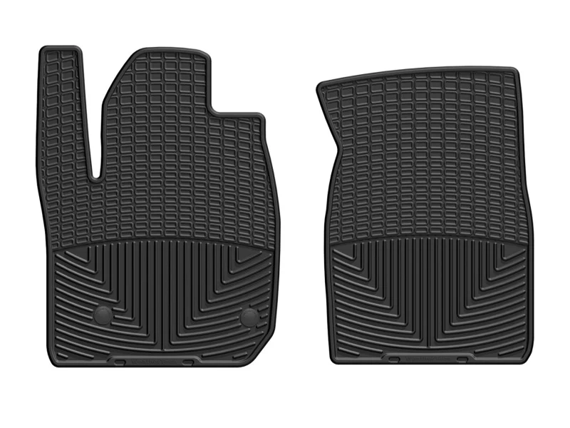 WeatherTech 2019+ GM Truck 1500/2500HD/3500HD Reg Cab w/Carpeted Floors Front Rubber Mats - Black - Image 2