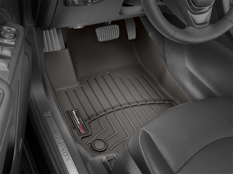 WeatherTech 2023 Ford SuperDuty SuperCab (1st Row Console/Bench Carpeted) 1st Row FloorLiner - Cocoa