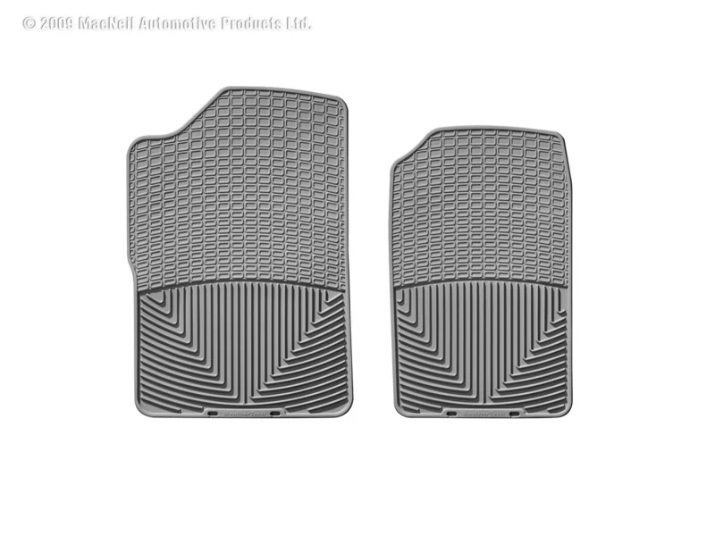WeatherTech 88-99 GMC Sierra Extended Cab Front Rubber Mats - Grey - Image 2