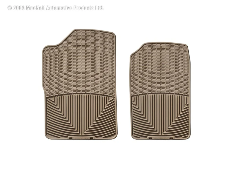 WeatherTech 88-99 GMC Sierra Extended Cab Front Rubber Mats - Tan - Image 3
